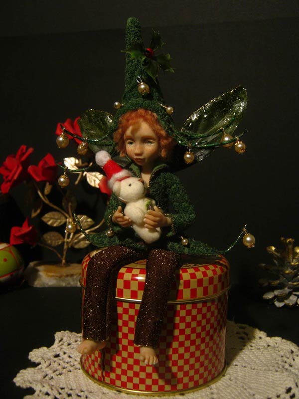 Ooak Posable Fairy Tale Noel e Orsetto